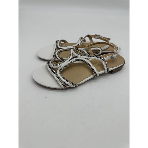 Stuart Weitzman SamoaSandals for Women Samoa Flat Sandal Sz 6.5 White - Picture 4 of 9
